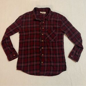 Red Plaid Flannel Shirt - Thread + Supply